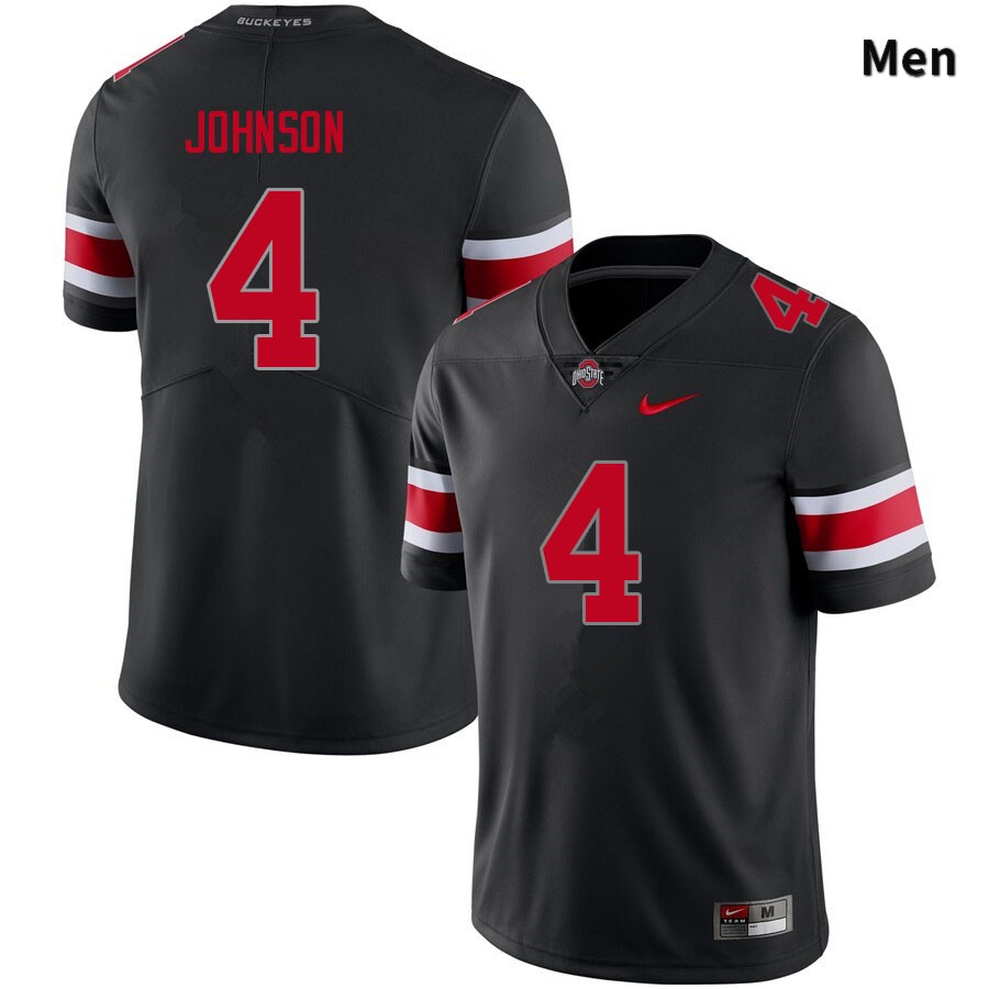 Ohio State Buckeyes JK Johnson Men's #4 Blackout Authentic Stitched College Football Jersey